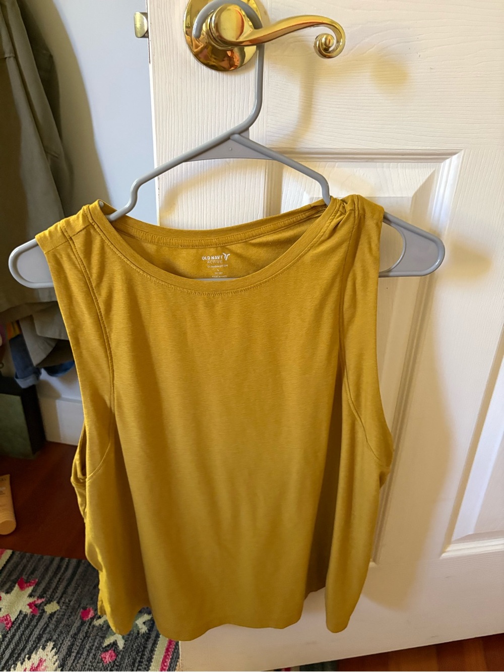 Old Navy Women's Mustard Sleeveless Tank Top